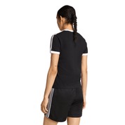 adidas Women's 3-Stripes Slim Ringer Tee