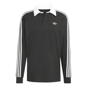 adidas Men's 3-Stripes Rugby Longsleeve Polo