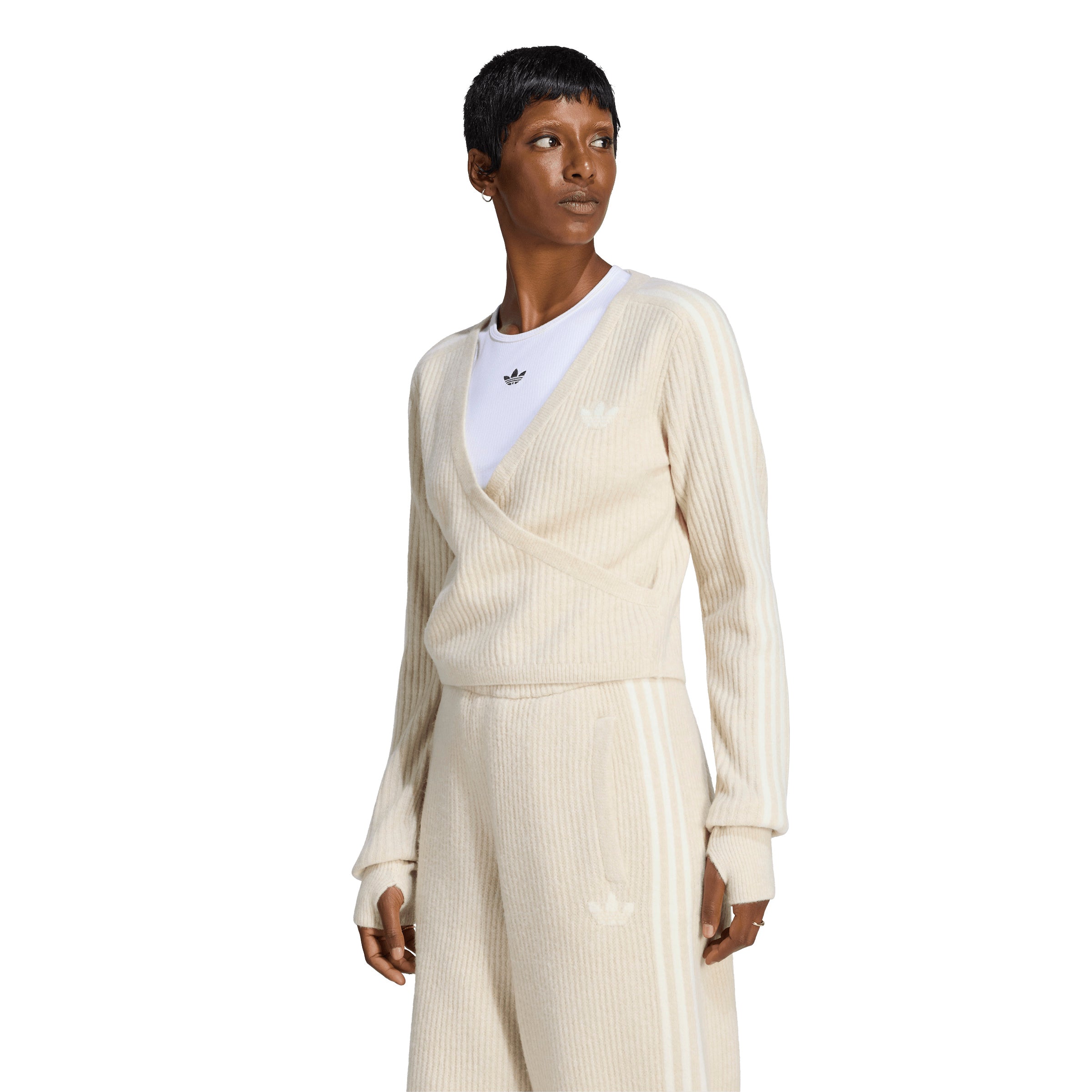 adidas Women's Originals By Jennie Knitted Wrap Around Cardigan