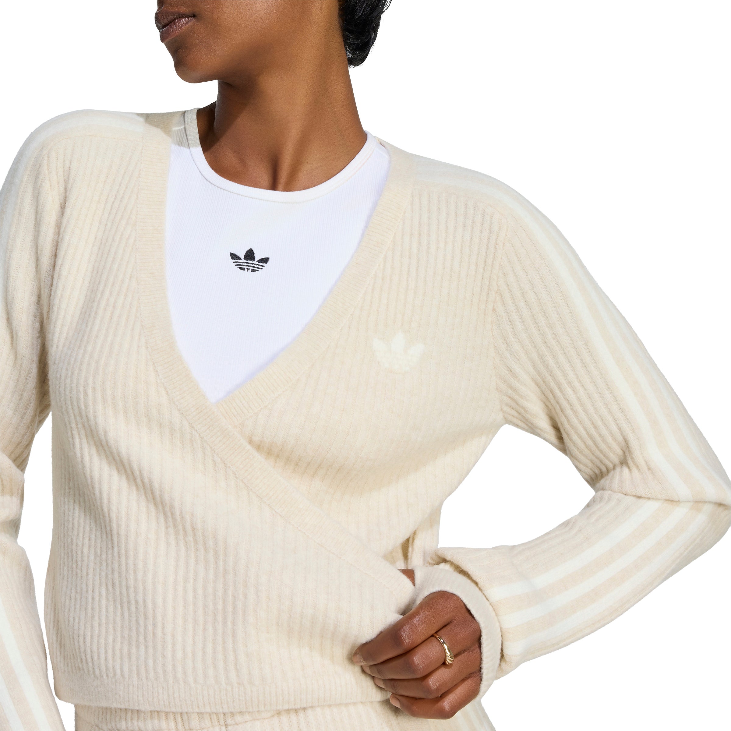 adidas Women's Originals By Jennie Knitted Wrap Around Cardigan