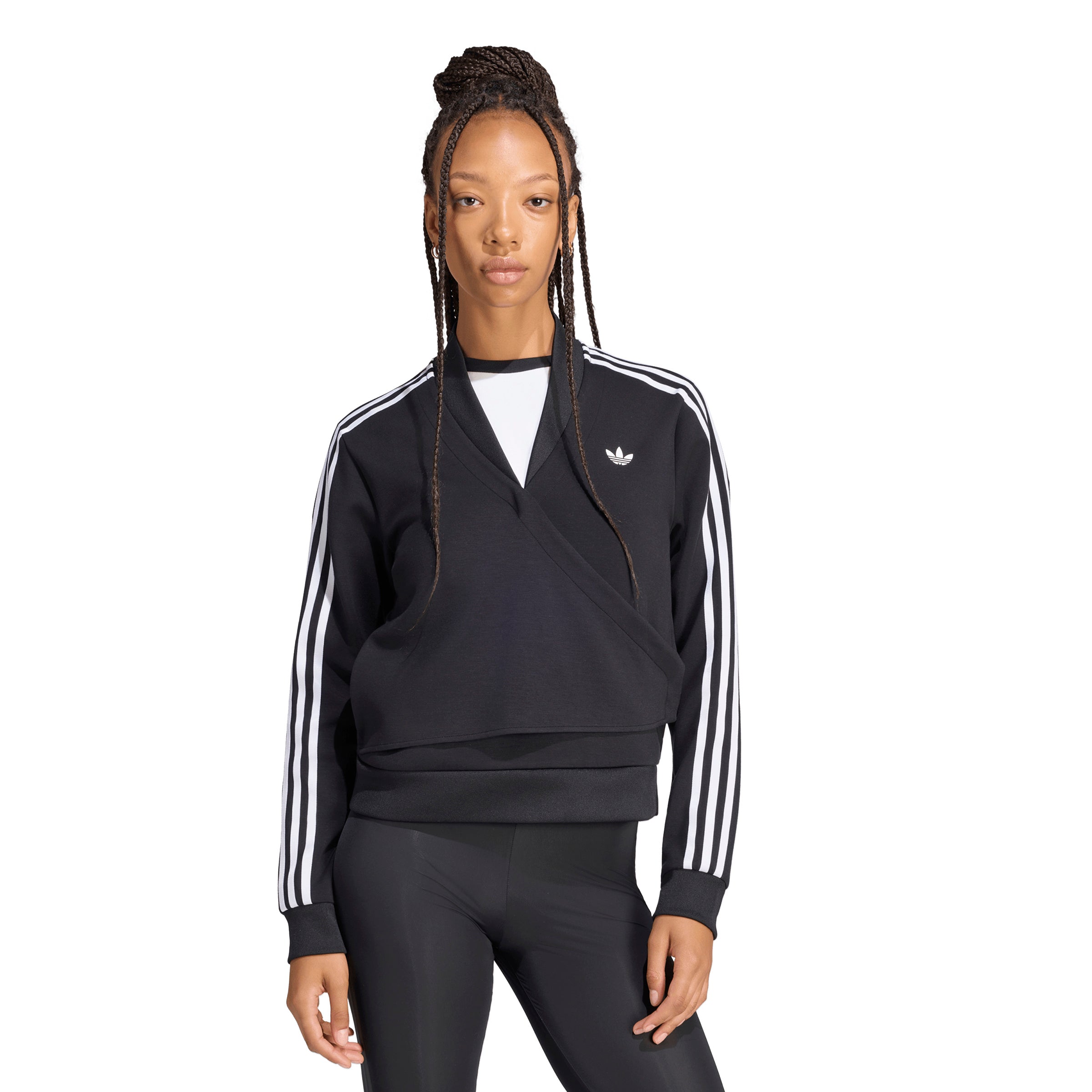 adidas Women's Adiluna Season 2 Wrap Around Sstr Track Knit Top