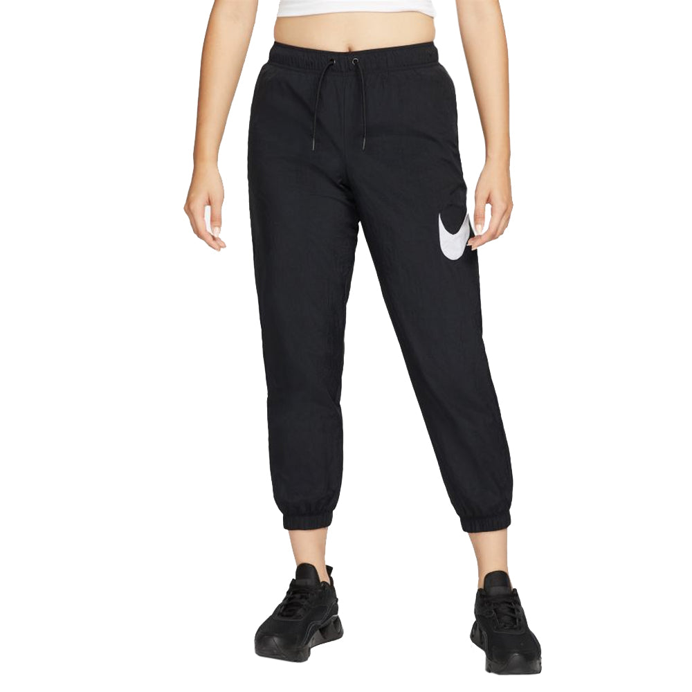 Nike Women's Sportswear Essentia Mid-Rise Pants Black White