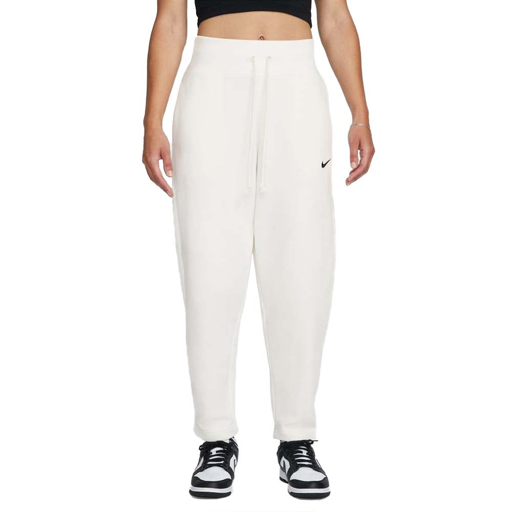 Nike Women's Sportswear Phoenix Fleece High-Waisted Curve Sweatpants White  Black - urbanAthletics