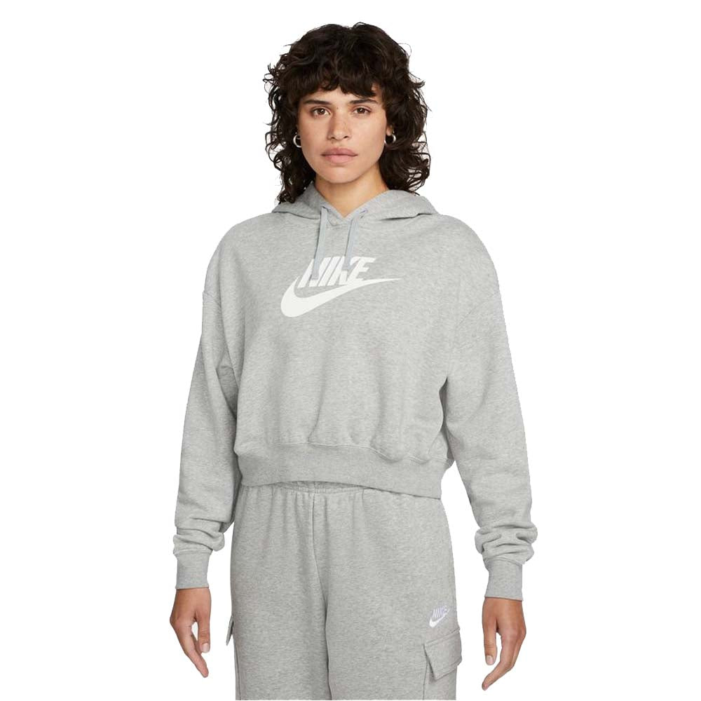 Nike Women's  Sportswear Club Fleece Oversized Crop Graphic Hoodie